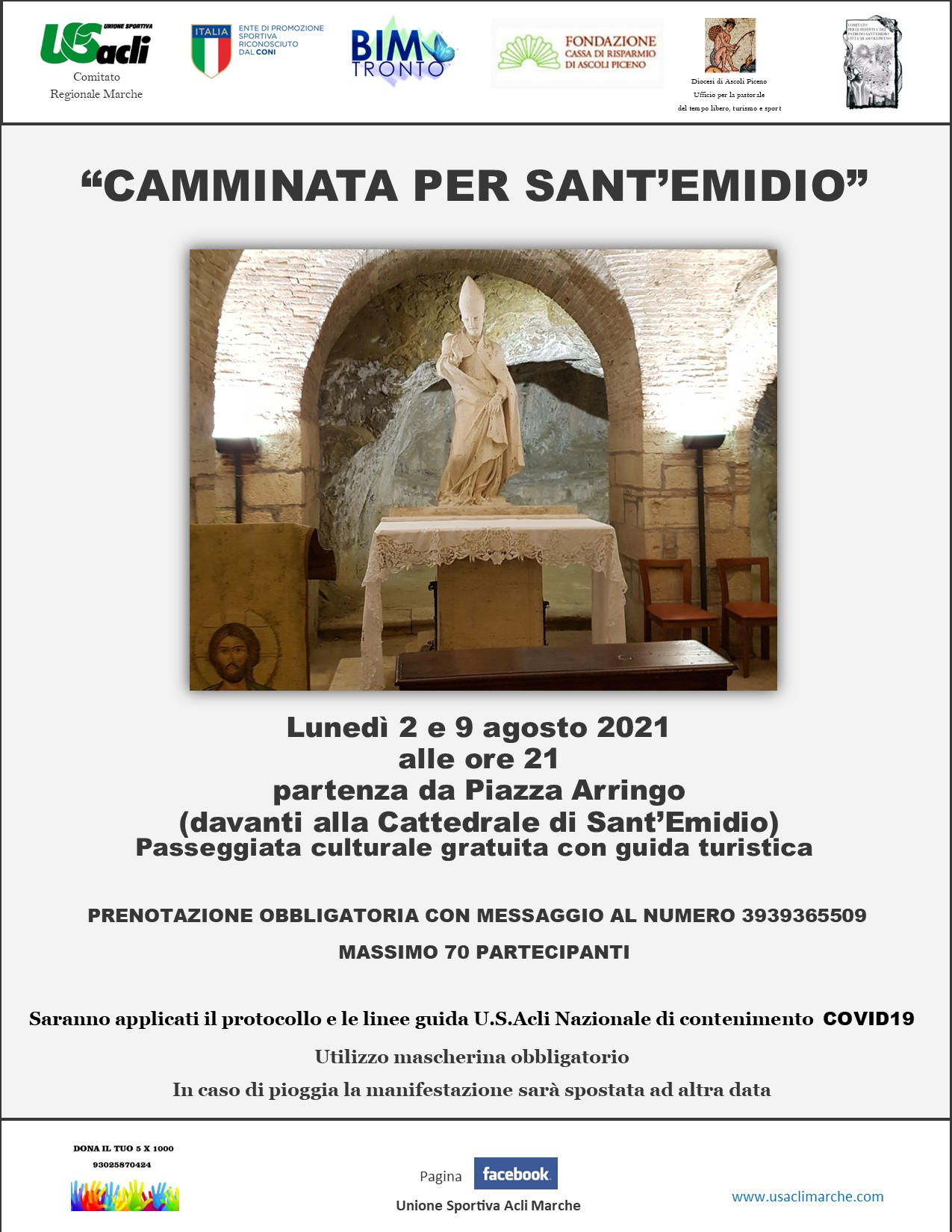 Le camminate culturali di Ascoli tra Quintana ed il patrono S. Emidio 